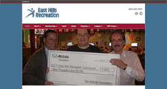 Desktop Screenshot of easthillsrec.com